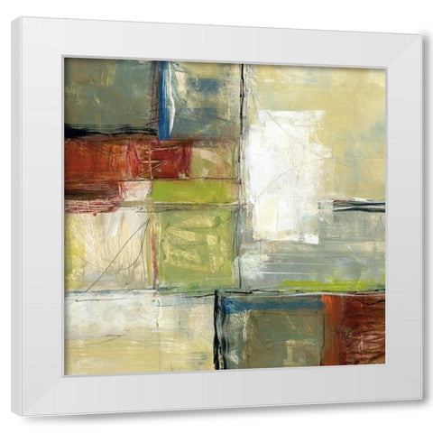Varieties II White Modern Wood Framed Art Print by King