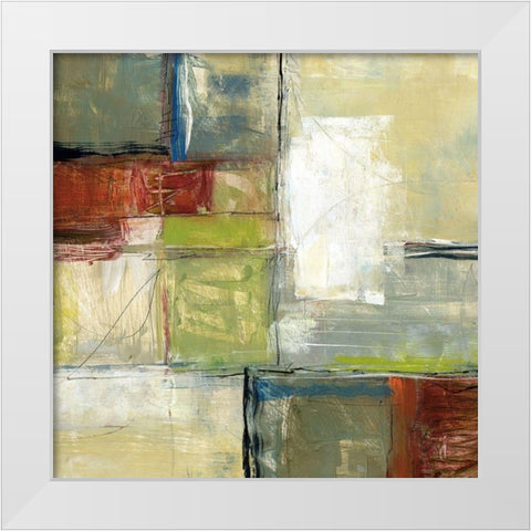 Varieties II White Modern Wood Framed Art Print by King