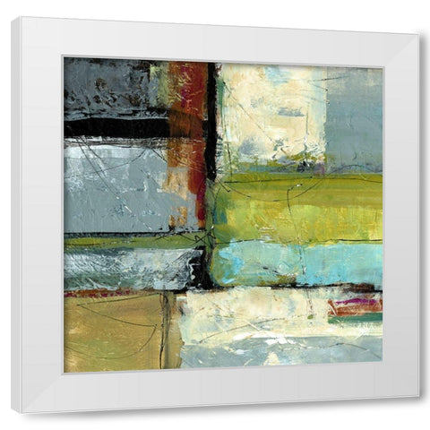 Varieties III White Modern Wood Framed Art Print by King