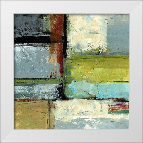 Varieties III White Modern Wood Framed Art Print by King