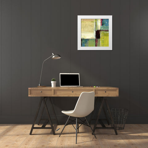 Varieties IV White Modern Wood Framed Art Print by King