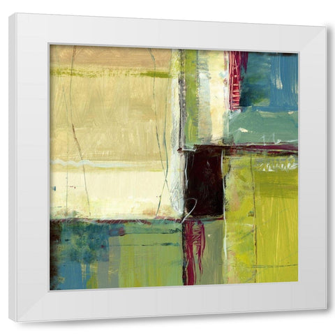 Varieties IV White Modern Wood Framed Art Print by King
