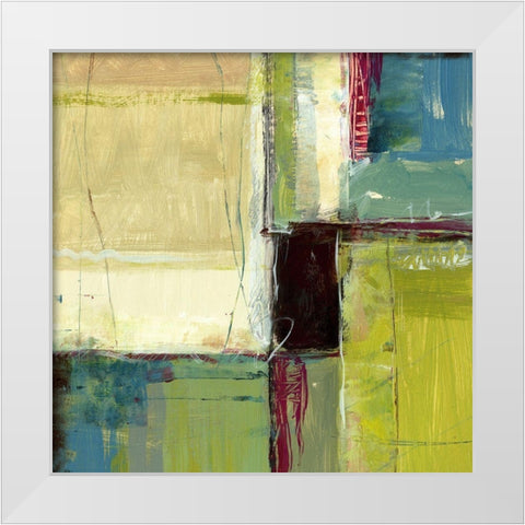 Varieties IV White Modern Wood Framed Art Print by King