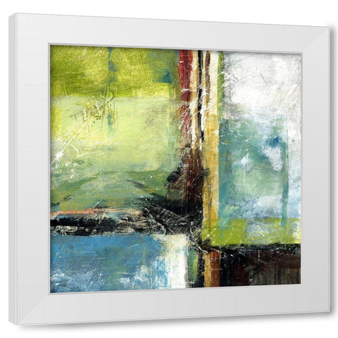 Varieties V White Modern Wood Framed Art Print by King