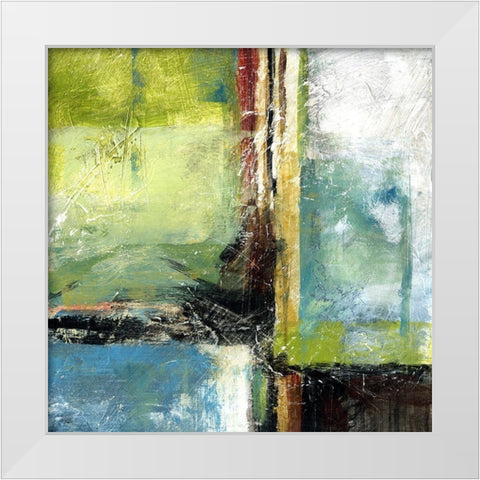 Varieties V White Modern Wood Framed Art Print by King