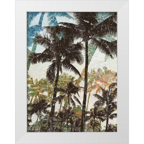 Coastal Shadows I White Modern Wood Framed Art Print by Nola