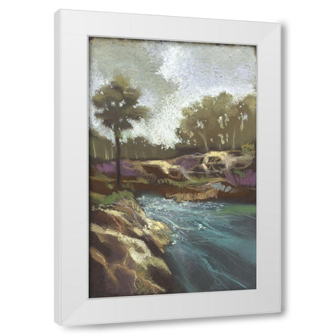 Around The Bend I White Modern Wood Framed Art Print by Ricci