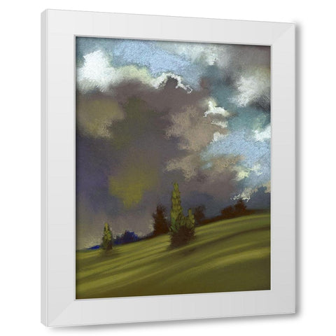 Pastel Landscape I White Modern Wood Framed Art Print by Ricci