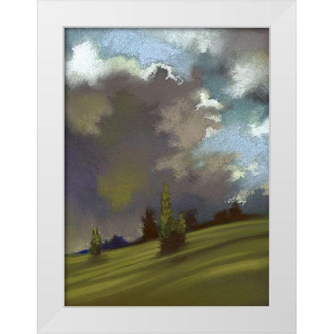 Pastel Landscape I White Modern Wood Framed Art Print by Ricci