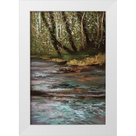 Spring Break I White Modern Wood Framed Art Print by Ricci