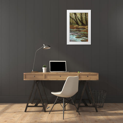 Spring Break II White Modern Wood Framed Art Print by Ricci