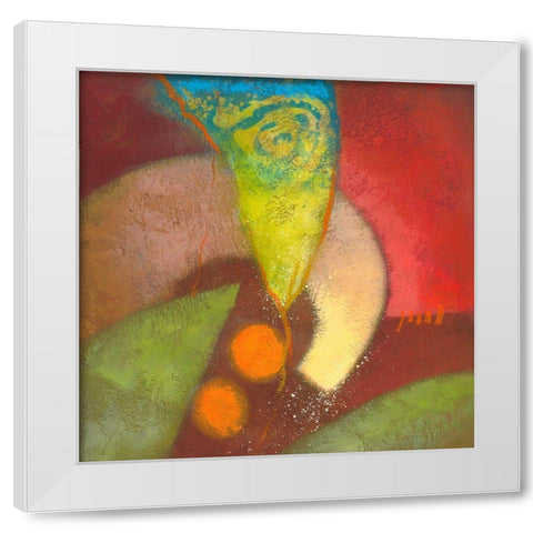 Night Bloom I White Modern Wood Framed Art Print by Scott