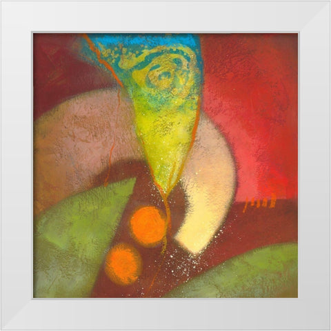Night Bloom I White Modern Wood Framed Art Print by Scott
