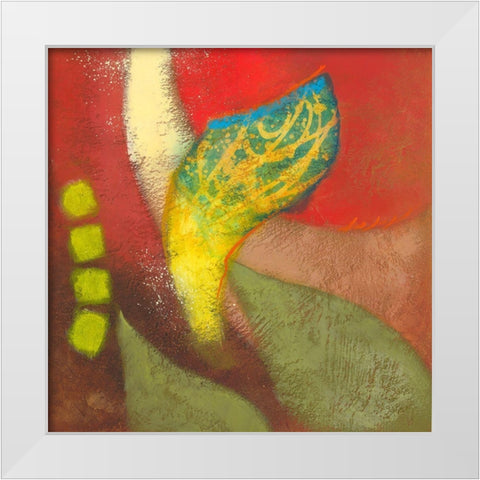 Night Bloom II White Modern Wood Framed Art Print by Scott