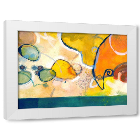 Olives II White Modern Wood Framed Art Print by Scott