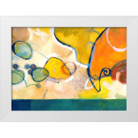 Olives II White Modern Wood Framed Art Print by Scott