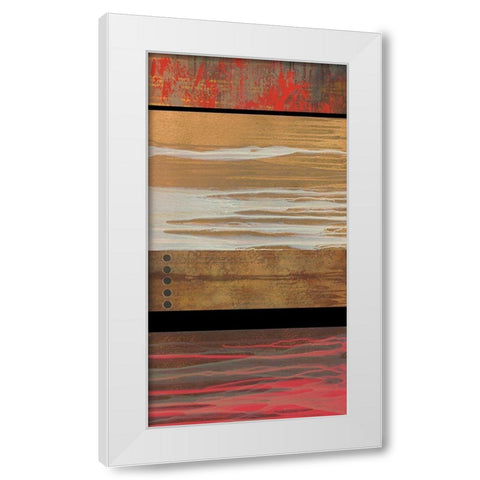 Wood Hues I White Modern Wood Framed Art Print by Scott