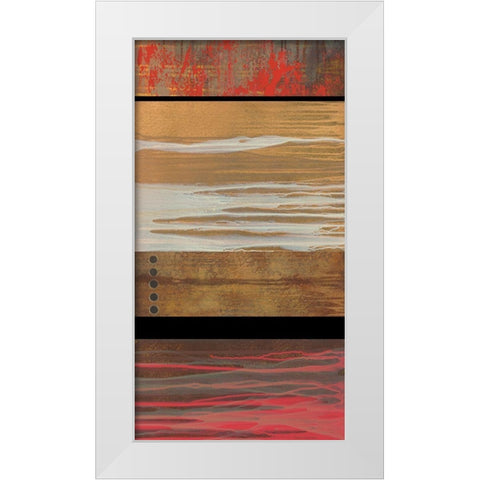 Wood Hues I White Modern Wood Framed Art Print by Scott