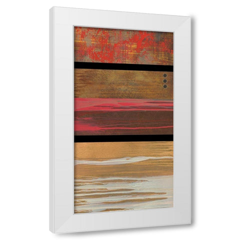 Wood Hues II White Modern Wood Framed Art Print by Scott