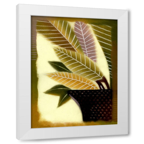 Polka Dot I White Modern Wood Framed Art Print by Scott