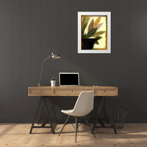 Polka Dot II White Modern Wood Framed Art Print by Scott