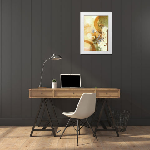 Ringmaster I White Modern Wood Framed Art Print by Scott