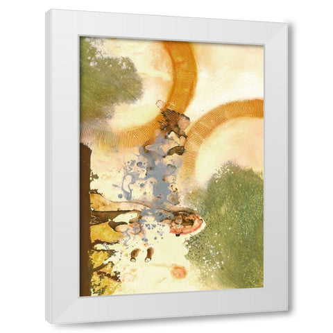 Ringmaster II White Modern Wood Framed Art Print by Scott