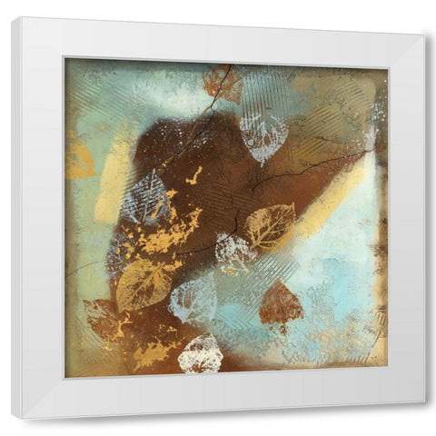 Tea Leaves II White Modern Wood Framed Art Print by Scott