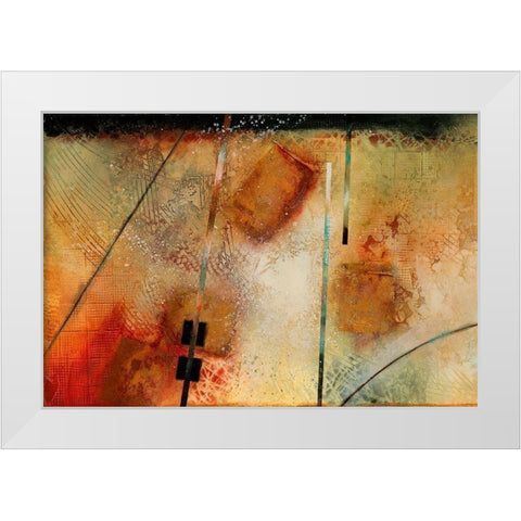 Aerial View White Modern Wood Framed Art Print by Scott