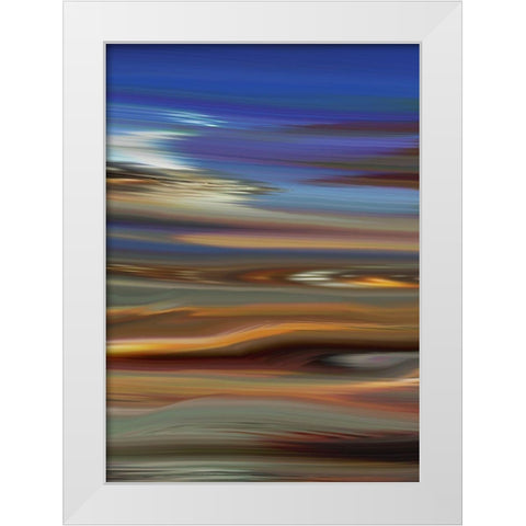 Skid I White Modern Wood Framed Art Print by Tripp