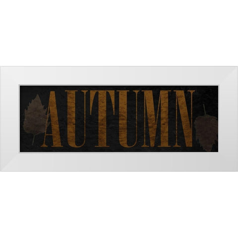 Autumn White Modern Wood Framed Art Print by Phillip, Jamie