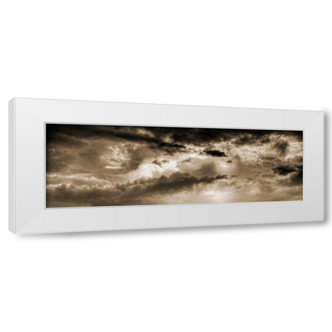 Bronz Sky White Modern Wood Framed Art Print by Phillip, Jamie