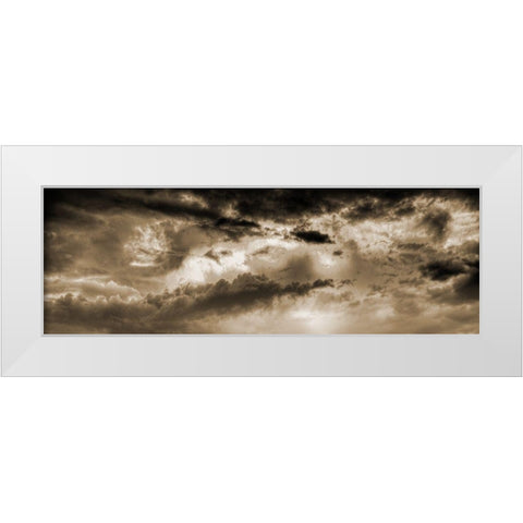 Bronz Sky White Modern Wood Framed Art Print by Phillip, Jamie
