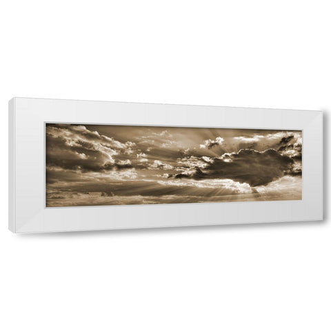 Bronz Sky 2 White Modern Wood Framed Art Print by Phillip, Jamie