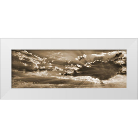 Bronz Sky 2 White Modern Wood Framed Art Print by Phillip, Jamie