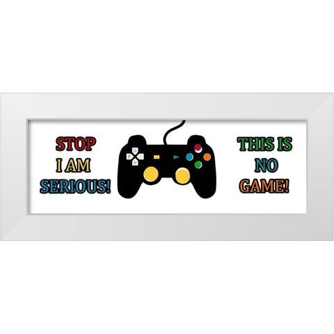 Game White Modern Wood Framed Art Print by Phillip, Jamie