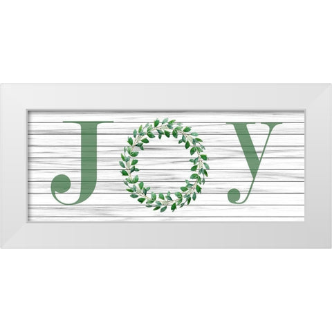 Christmas Joy White Modern Wood Framed Art Print by Phillip, Jamie