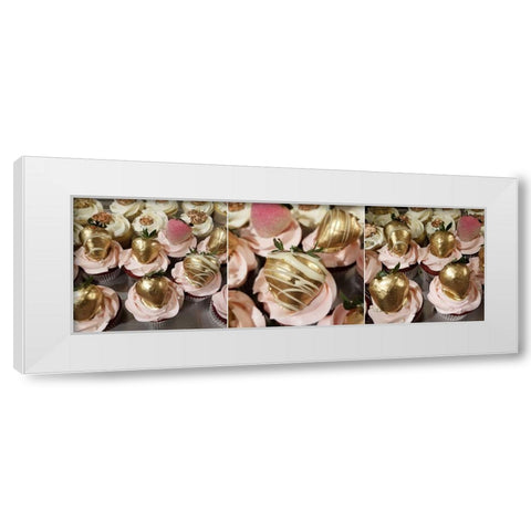 Cupcake Wall White Modern Wood Framed Art Print by Phillip, Jamie
