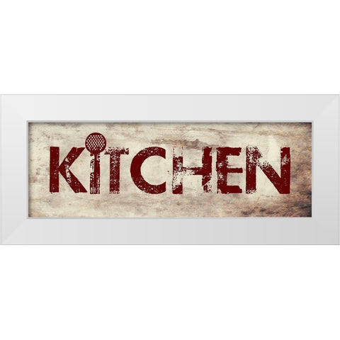 Kitchen White Modern Wood Framed Art Print by Phillip, Jamie