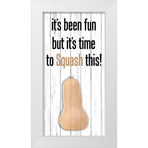 Kitchen Pun 1 White Modern Wood Framed Art Print by Phillip, Jamie