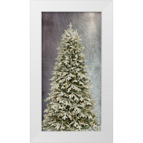 Christmas Tree White Modern Wood Framed Art Print by Phillip, Jamie