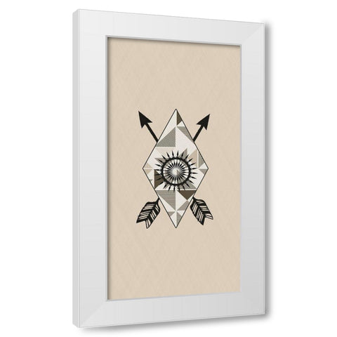 Tribal Room 2 White Modern Wood Framed Art Print by Phillip, Jamie