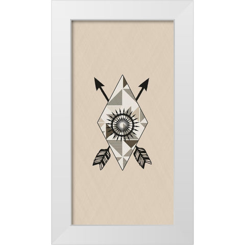 Tribal Room 2 White Modern Wood Framed Art Print by Phillip, Jamie