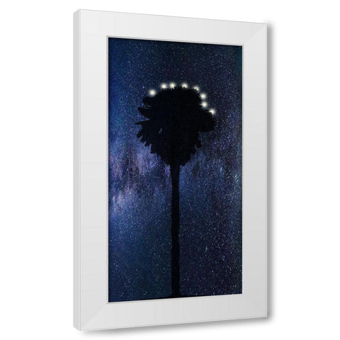 Night Star White Modern Wood Framed Art Print by Phillip, Jamie