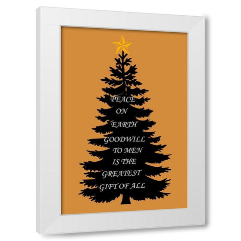 Greatest Gift White Modern Wood Framed Art Print by Phillip, Jamie