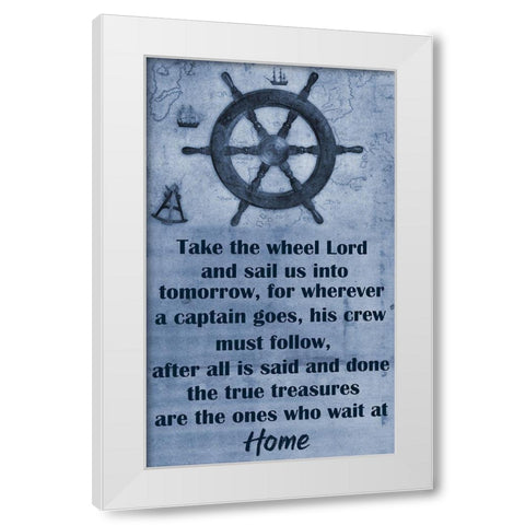 Sailors White Modern Wood Framed Art Print by Phillip, Jamie