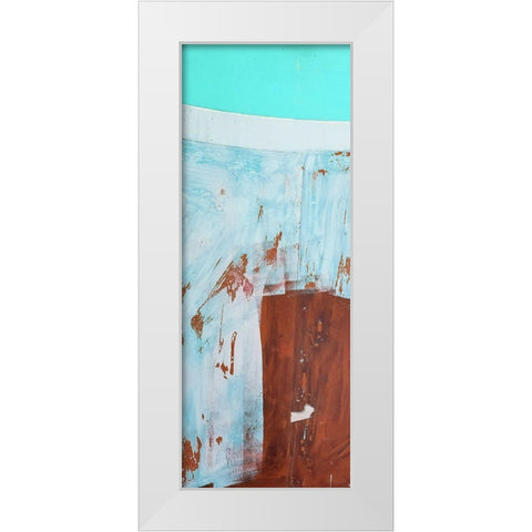 Double Brush Strokes 4 White Modern Wood Framed Art Print by Phillip, Jamie