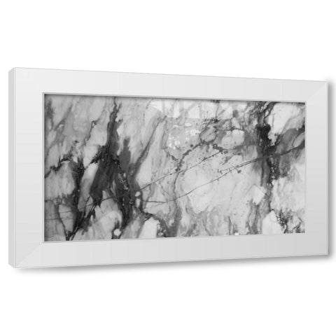 Black Lightning White Modern Wood Framed Art Print by Phillip, Jamie