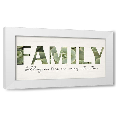 Family Farm White Modern Wood Framed Art Print by Phillip, Jamie