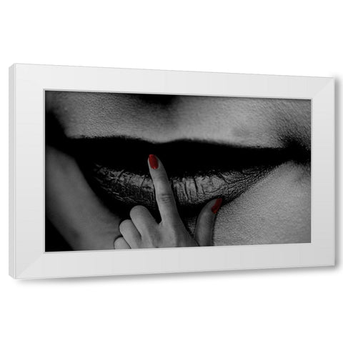 Simply Decicious White Modern Wood Framed Art Print by Phillip, Jamie